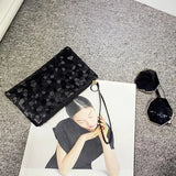 Marble Pattern Girls Wallet Zipper Change Purse Clutch Bag