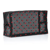 Printing Mesh Makeup Bag Large Capacity Cosmetic Pouch Cosmetic Organizer Bag