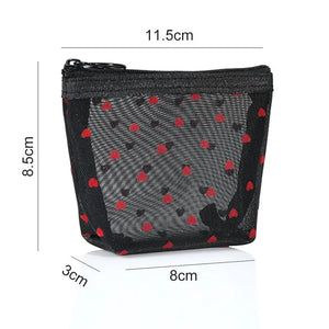 Transparent Mesh Makeup Bag Large Capacity Cosmetic Pouch Organizer