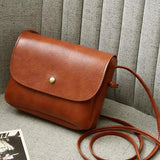 Mini PU Leather Shoulder Bag for Women Girls