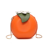 Orange Shape Women Shoulder Bag Crossbody Chain Messenger Purse