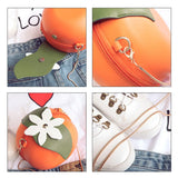 Orange Shape Women Shoulder Bag Crossbody Chain Messenger Purse