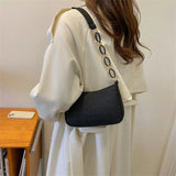 Crocodile Pattern Bags for Women Handbags Metal Chain PU Leather Lady Shoulder