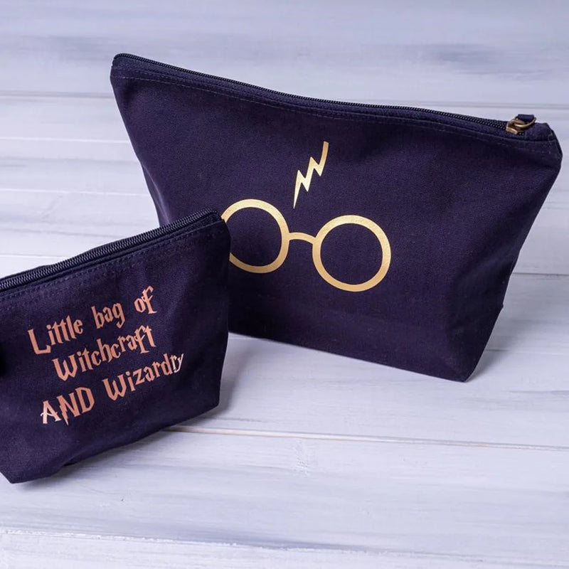 Navy Rose Bridal Party Makeup Bag, Bridesmaid Pouch