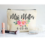 Floral Bachelorette Makeup Bag