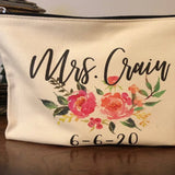 Floral Bachelorette Makeup Bag