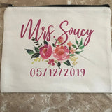 Floral Bachelorette Makeup Bag