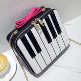 Stripes Hit Bow Ladies Shoulder Bag Messenger Handbag