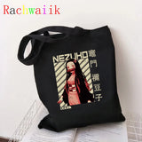 Demon Slayer Canvas Tote Shopper Bag Eco Large-capacity