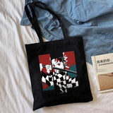 Demon Slayer Eco Tote Bag Kimetsu No Yaiba Graphic Shopper Bag