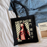 Demon Slayer Eco Tote Bag Kimetsu No Yaiba Graphic Shopper Bag