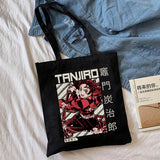 Demon Slayer Eco Tote Bag Kimetsu No Yaiba Graphic Shopper Bag