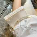 Clear PVC Jelly Mini Crossbody Shoulder Bag for Women