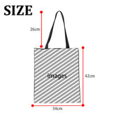 Customized Logo Linen Shoulder Bags Personalized Canvas Tote Handbag