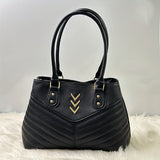 Vintage Quilted Satchel Bag Classic Handbag Zipper Bag For Women