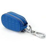 Genuine Leather Key Wallet Zipper Key Case Bag Holder Organizer