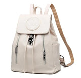 Lady PU Leather Backpack Travel Bag