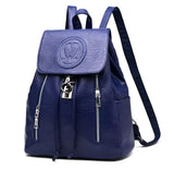 Lady PU Leather Backpack Travel Bag