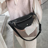Women Banana Bags Letter Waist Bag Chest Handbag Heuptas J16