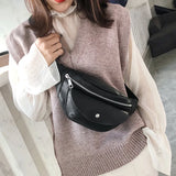 Women Banana Bags Letter Waist Bag Chest Handbag Heuptas J16