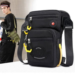 Nylon Men's Waist Bag Drop Leg Pack Thigh Pouch Crossbody Shoulder Bag