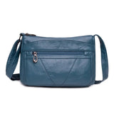 Women's Small Shoulder Bag Soft Cross-body Square Bag