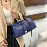 Embossed PU Leather Shoulder Bag for Women