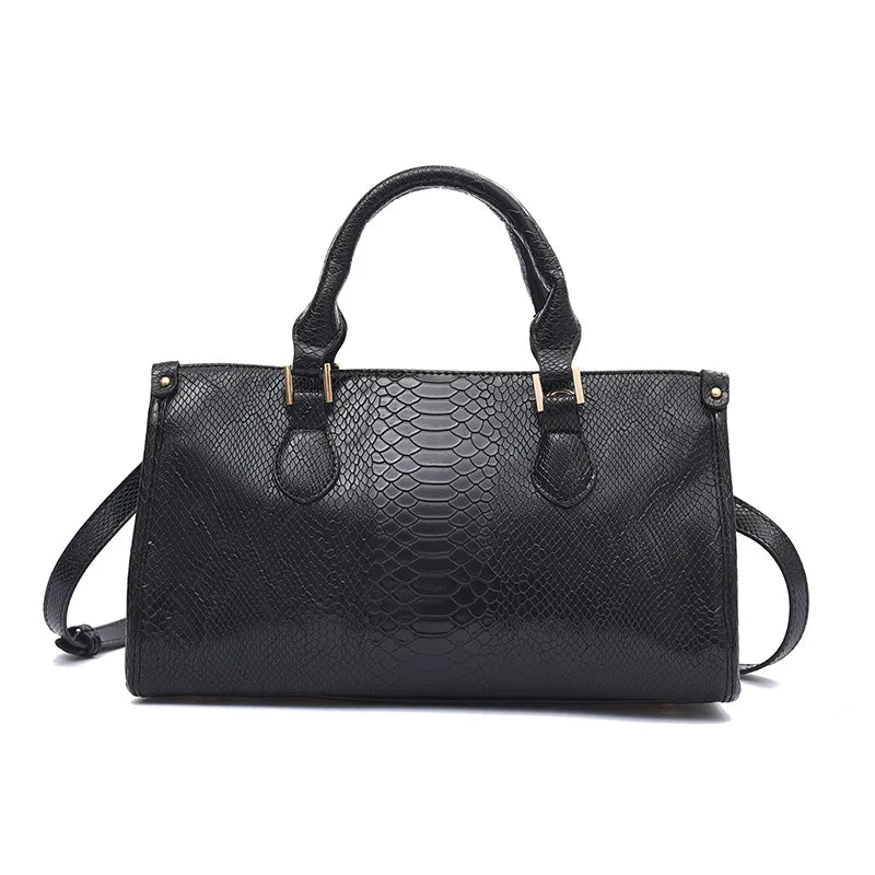 Embossed PU Leather Shoulder Bag for Women