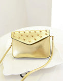 Small Rivet Women Messenger Bag for Phone & Wallet