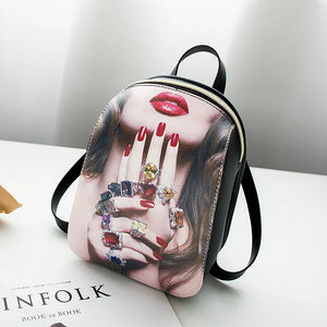 Small Backpack for School Teenager Travel Female Purse Crossbody Bag