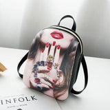 Small Backpack for School Teenager Travel Female Purse Crossbody Bag