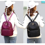 Nylon Waterproof Women Backpack for School Girls Small Back Pack Casual Bag