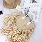 Tassel Straw Bags Rattan Weave Women Handbags Paper Shoulder