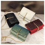 Tassel Chain Shoulder Bag for Women - PU Material