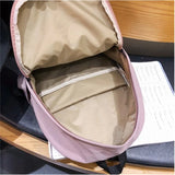 Women's Waterproof Nylon Backpack Big School Bag for Girls