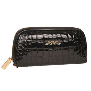 Female Stone Pattern Wallet Long Purse Leather Clutch Bag