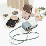 Floral Contrast Mobile Phone Bag Zero Purse Messenger Bag Female