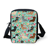 Animal Kids Crossbody Schoolbag Flower Child Shoulder School Square Messenger Ba