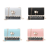 Small Square Bag PU Leather Shoulder Bag Chain Crossbody All-match