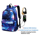 Canvas Travel Backpack with USB Charging