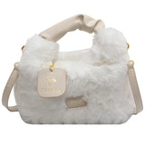 Plush Crossbody Bags Chain Saddle Bag Handbags Totes