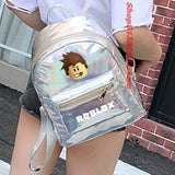 Glitter PU Leather Holographic Backpack for Girls