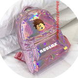 Glitter PU Leather Holographic Backpack for Girls