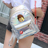 Glitter PU Leather Holographic Backpack for Girls