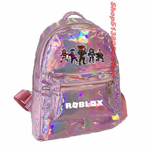 Glitter PU Leather Holographic Backpack for Girls