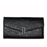 Long Women's Leather Wallet Clutch Solid Purse Genuine Leather