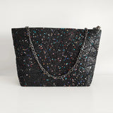 Geometric Chains Messenger Bag for Women - Fold Over Crossbody Bag