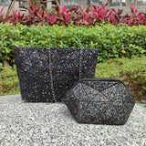 Geometric Chains Messenger Bag for Women - Fold Over Crossbody Bag