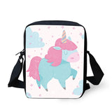 Unicorn Printed Mini Crossbody Bag for Women