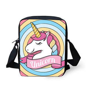 Unicorn Printed Mini Crossbody Bag for Women